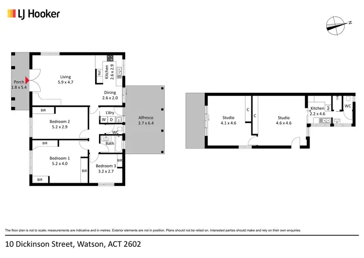 Floorplan of Homely house listing, 10 Dickinson Street, Watson ACT 2602