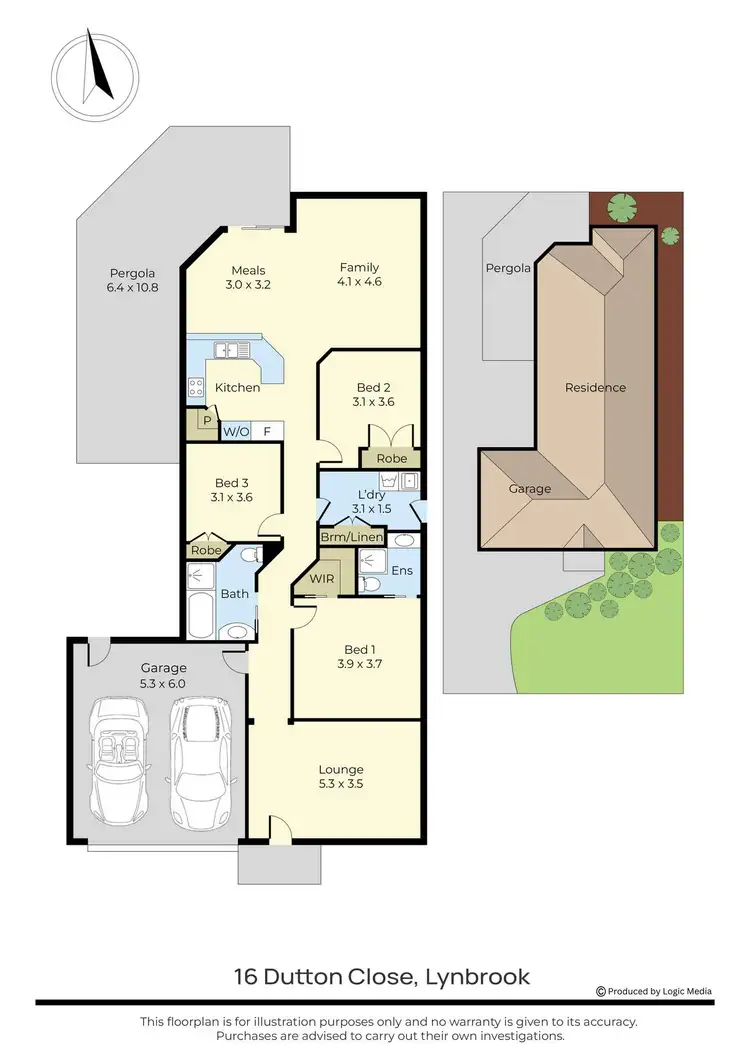 Floorplan of Homely house listing, 16 Dutton Close, Lynbrook VIC 3975