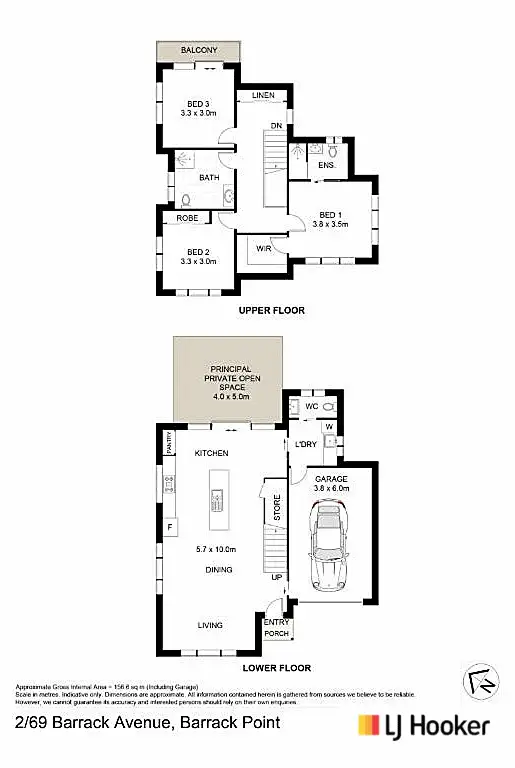 Floorplan of Homely townhouse listing, 2/69 Barrack Ave, Barrack Point NSW 2528