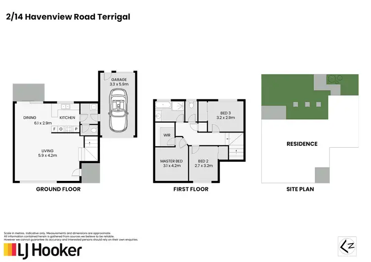 Floorplan of Homely townhouse listing, 2/14 Havenview Road, Terrigal NSW 2260