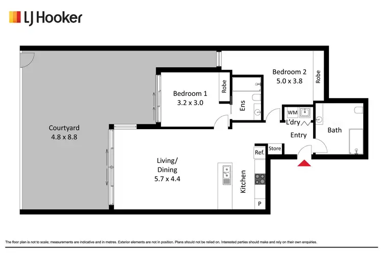 Floorplan of Homely apartment listing, 121/69 John Gorton, Wright ACT 2611