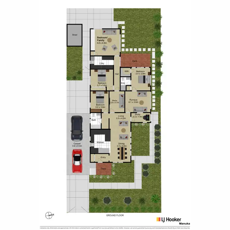 Floorplan of Homely house listing, 12 Lumeah Street, Narrabundah ACT 2604