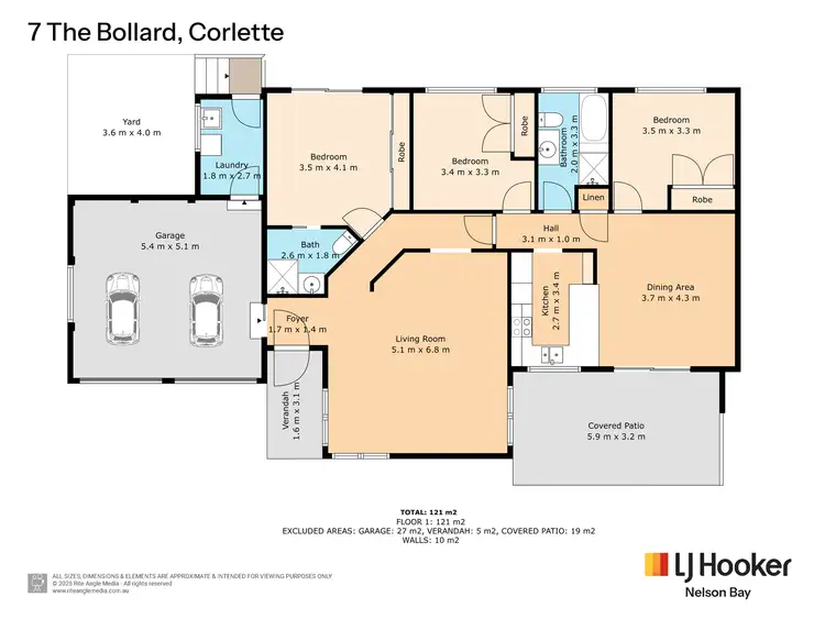 Floorplan of Homely house listing, 7 The Bollard, Corlette NSW 2315
