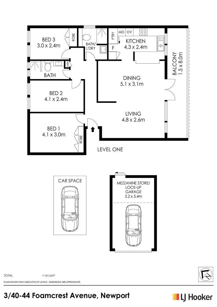 Floorplan of Homely apartment listing, 3/40-44 Foamcrest Avenue, Newport NSW 2106