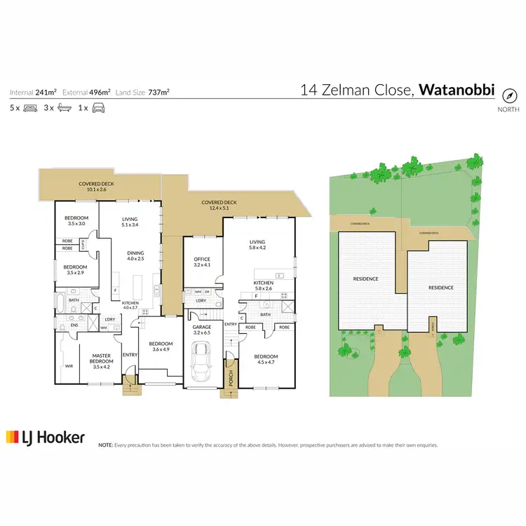 Floorplan of Homely semi-detached listing, 14 & 14a Zelman Close, Watanobbi NSW 2259
