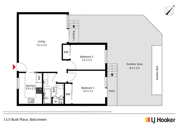 Floorplan of Homely house listing, 11/2 Buik Place, Belconnen ACT 2617