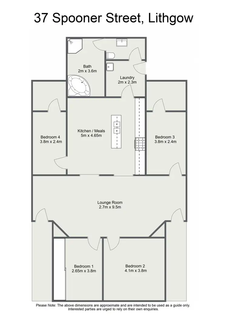Floorplan of Homely house listing, 37 Spooner Street, Lithgow NSW 2790