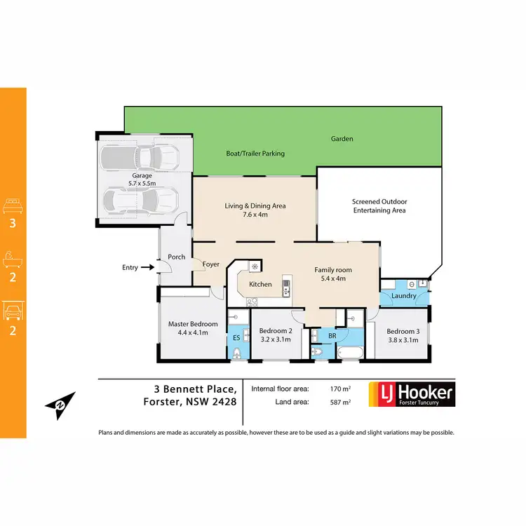 Floorplan of Homely house listing, 3 Bennett Place, Forster NSW 2428