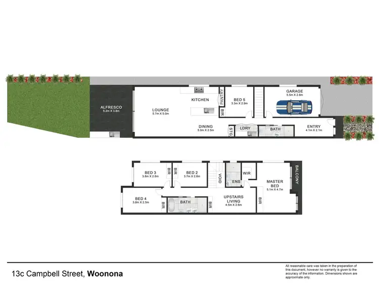 Floorplan of Homely house listing, 13C Campbell Street, Woonona NSW 2517