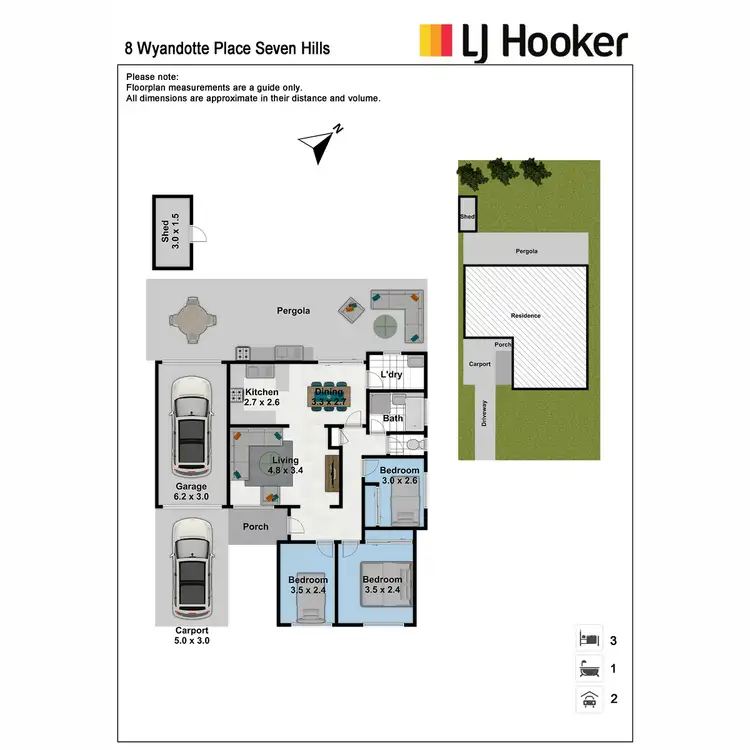Floorplan of Homely house listing, 8 Wyandotte Place, Seven Hills NSW 2147