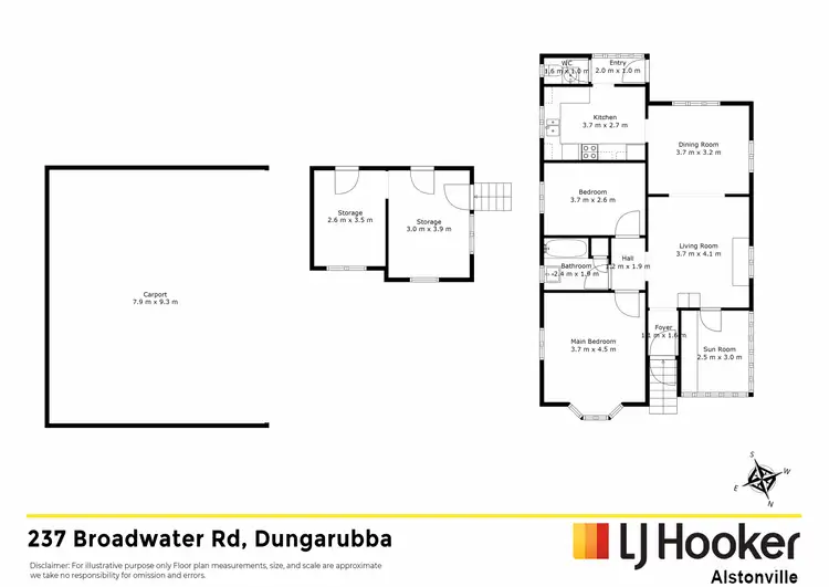 Floorplan of Homely house listing, 237 Broadwater Road, Dungarubba NSW 2480