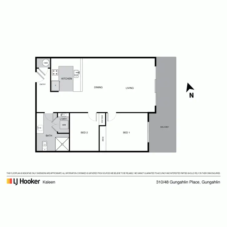 Floorplan of Homely apartment listing, 310/48 Gungahlin Place, Gungahlin ACT 2912