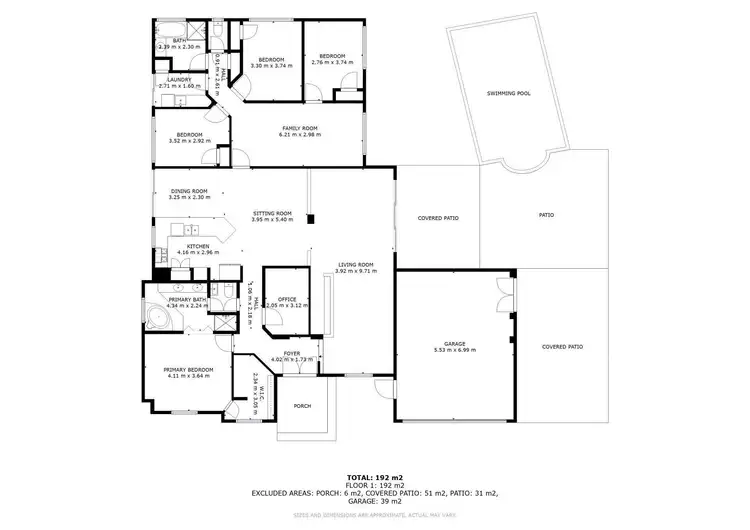 Floorplan of Homely house listing, 1 Planetree Pass, Canning Vale WA 6155