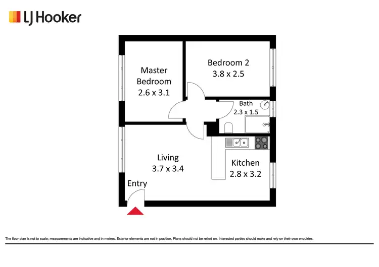 Floorplan of Homely unit listing, 17/131-133 Rivett Street, Hackett ACT 2602