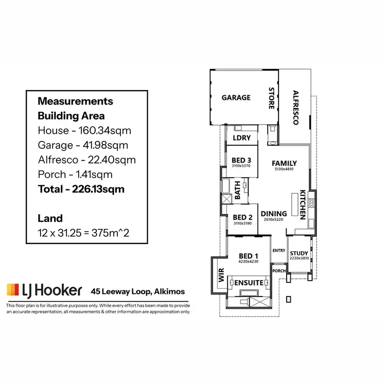 Floorplan of Homely house listing, 45 Leeway Loop, Alkimos WA 6038