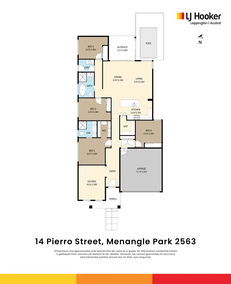 Floorplan of Homely house listing, 14 Pierro Street, Menangle Park NSW 2563