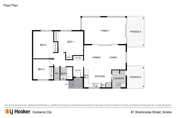Floorplan of Homely house listing, 81 Sherbrooke Street, Ainslie ACT 2602