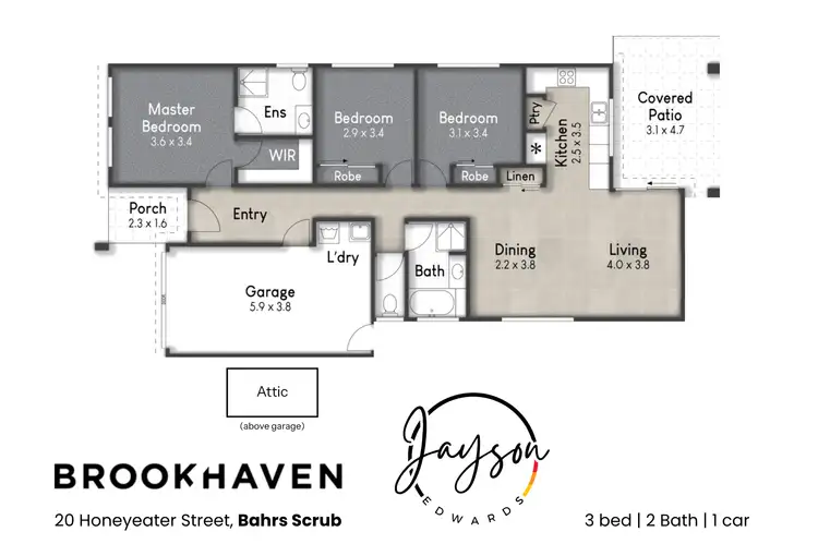 Floorplan of Homely house listing, 20 Honeyeater Street, Bahrs Scrub QLD 4207