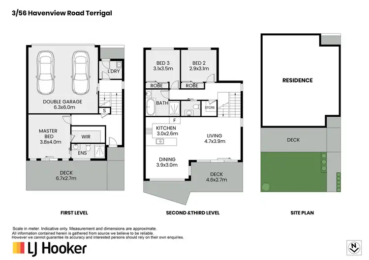Floorplan of Homely townhouse listing, 3/56-58 Havenview Road, Terrigal NSW 2260
