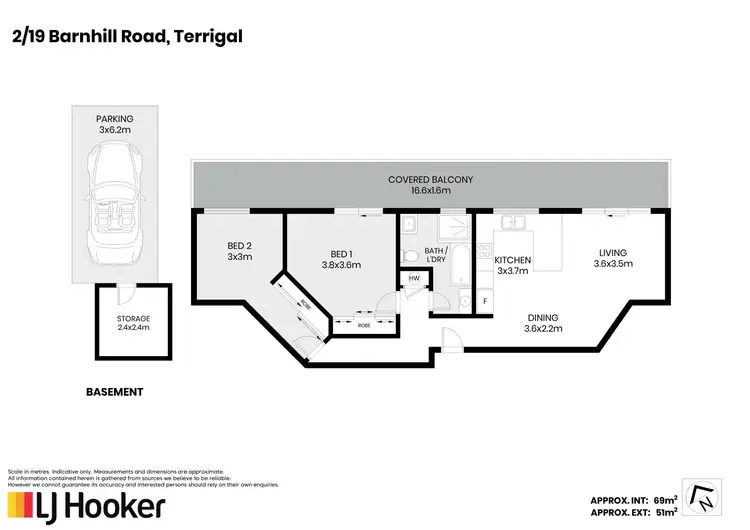 Floorplan of Homely unit listing, 2/19 Barnhill Road, Terrigal NSW 2260