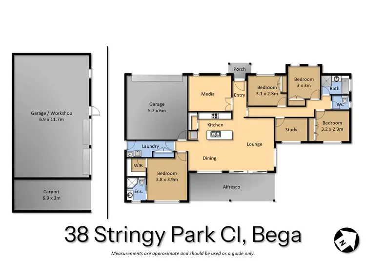 Floorplan of Homely rural property listing, 38 Stringy Park Close, Bega NSW 2550