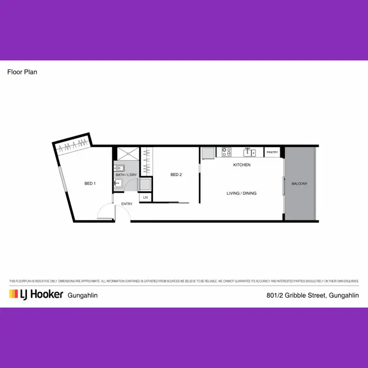 Floorplan of Homely apartment listing, 801/2 Gribble Street, Gungahlin ACT 2912