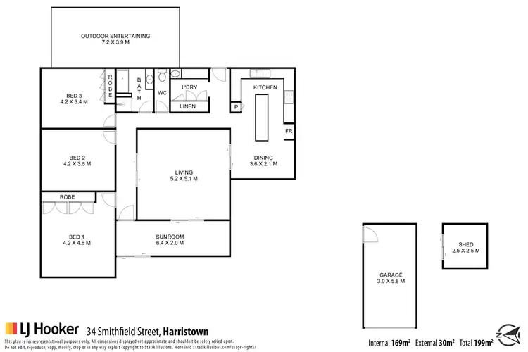 Floorplan of Homely house listing, 34 Smithfield Street, Harristown QLD 4350