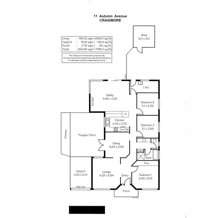 Floorplan of Homely house listing, 11 Autumn Avenue, Craigmore SA 5114