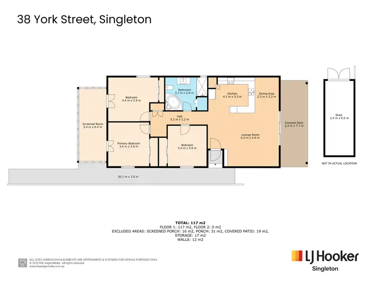 Floorplan of Homely house listing, 38 York Street, Singleton NSW 2330