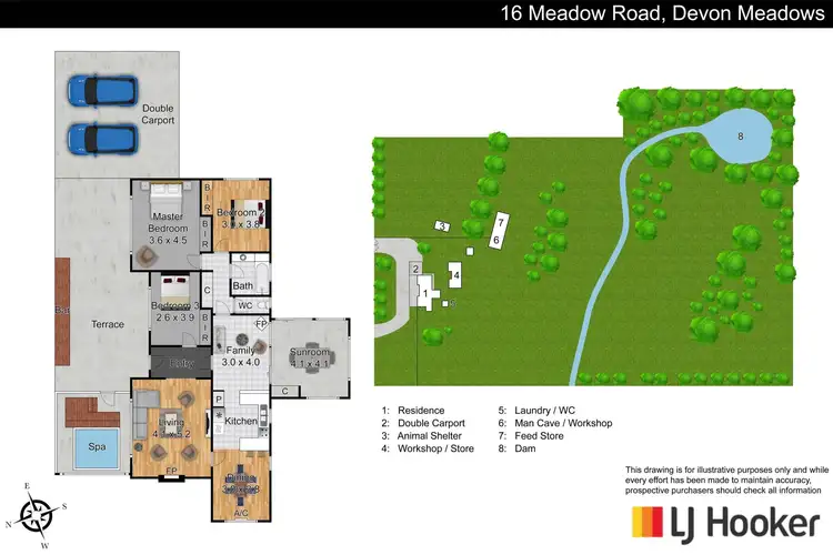 Floorplan of Homely house listing, 16 Meadow Road, Devon Meadows VIC 3977