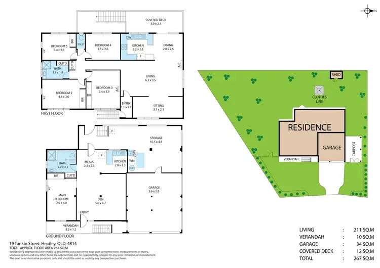 Floorplan of Homely house listing, 19 Tonkin Street, Heatley QLD 4814