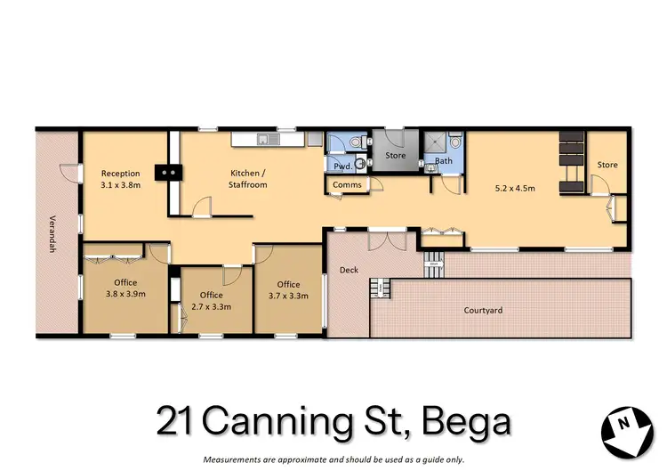 Floorplan of Homely house listing, 21 Canning Street, Bega NSW 2550