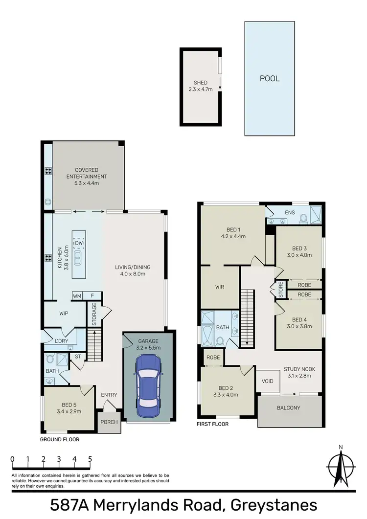 Floorplan of Homely house listing, 587A Merrylands Road, Greystanes NSW 2145