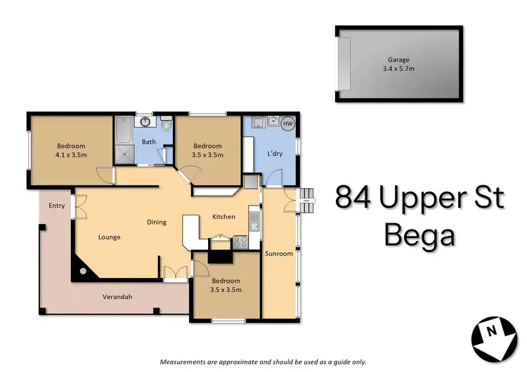 Floorplan of Homely house listing, 84 Upper Street, Bega NSW 2550