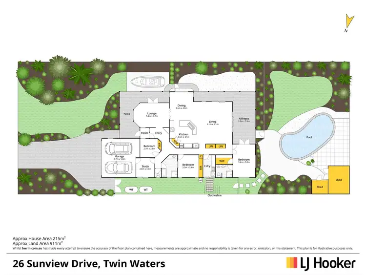 Floorplan of Homely house listing, 26 Sunview Drive, Twin Waters QLD 4564