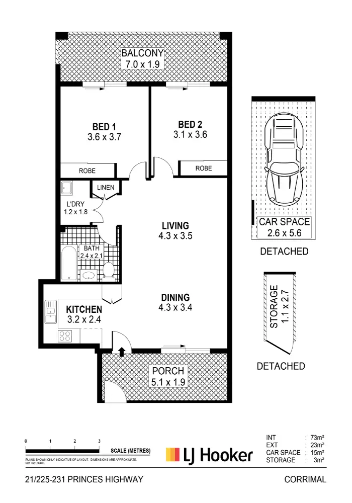 Floorplan of Homely apartment listing, 21/225-231 Princes Highway, Corrimal NSW 2518