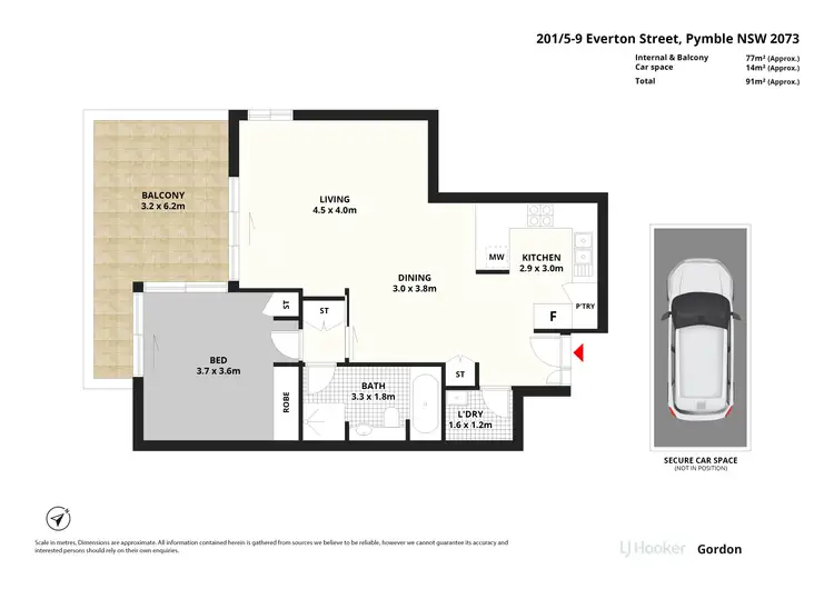 Floorplan of Homely apartment listing, 201/5-9 Everton Street, Pymble NSW 2073