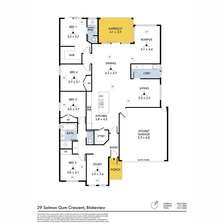 Floorplan of Homely house listing, 29 Salmon Gum Crescent, Blakeview SA 5114