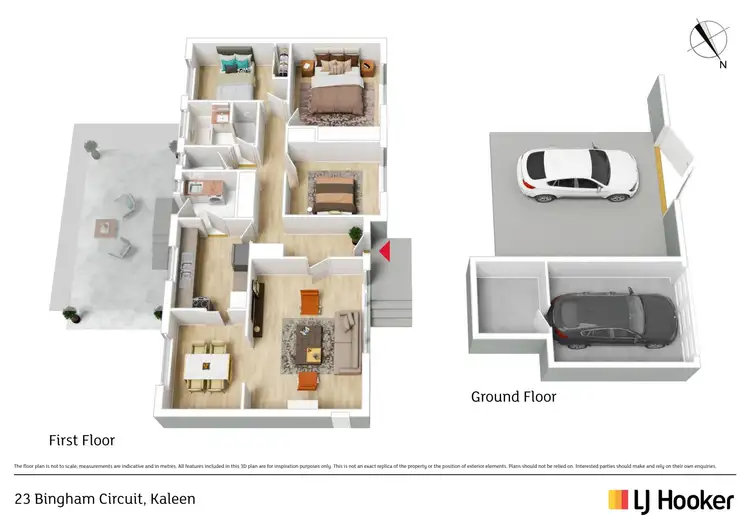 Floorplan of Homely house listing, 23 Bingham Circuit, Kaleen ACT 2617
