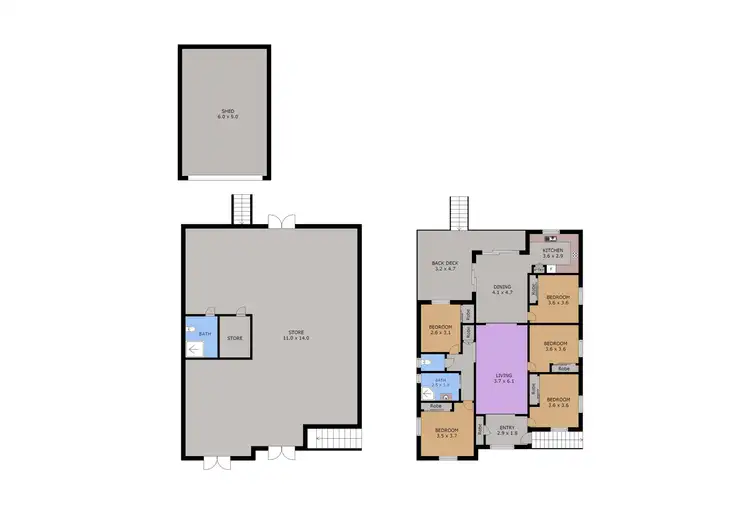 Floorplan of Homely house listing, 7 Bernard Street, Berserker QLD 4701