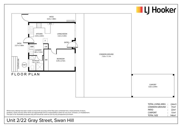 Floorplan of Homely unit listing, Unit 2 & 4/22 Gray Street, Swan Hill VIC 3585