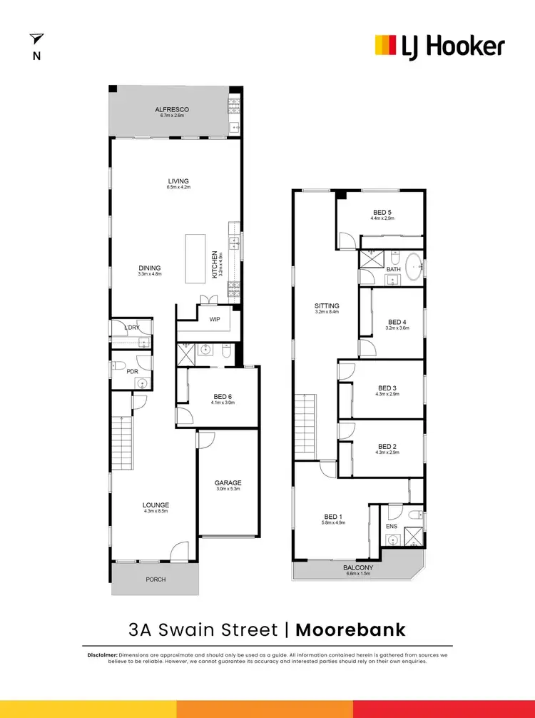 Floorplan of Homely house listing, 3A Swain Street, Moorebank NSW 2170