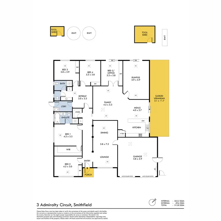 Floorplan of Homely house listing, 3 Admiralty Circuit, Smithfield SA 5114