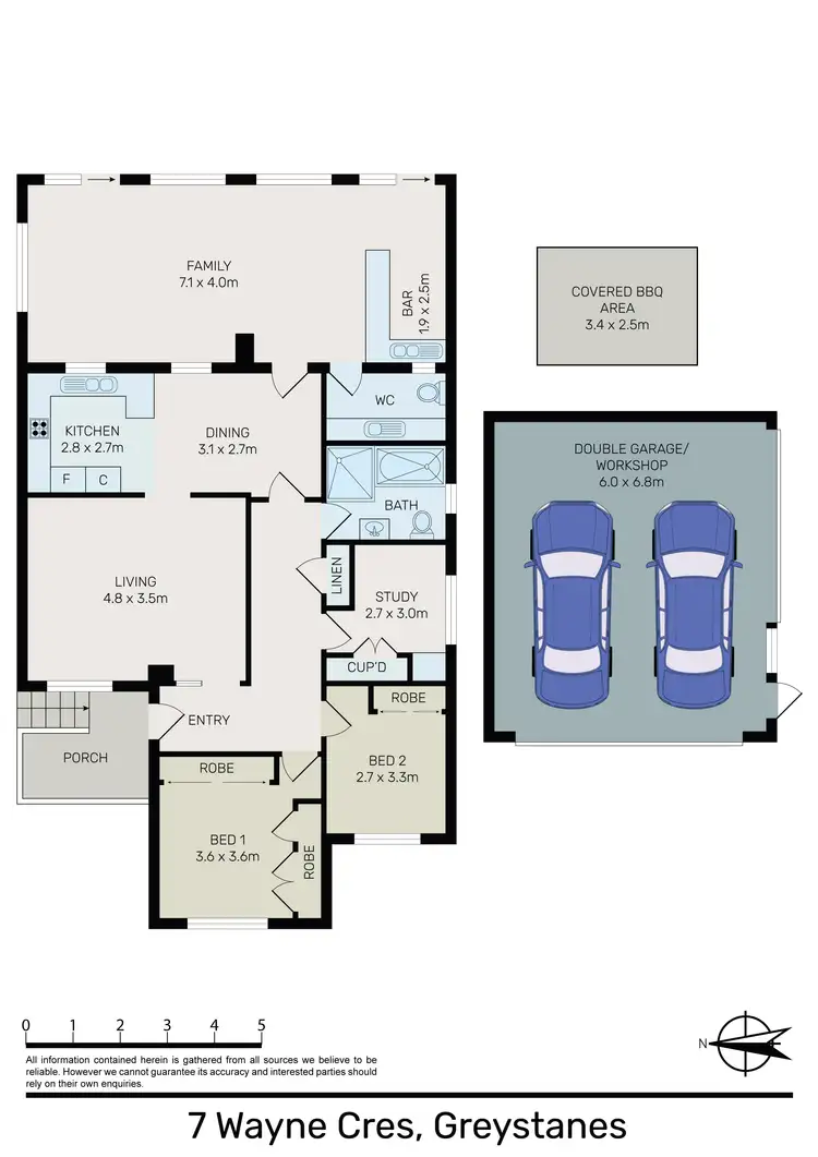Floorplan of Homely house listing, 7 Wayne Crescent, Greystanes NSW 2145