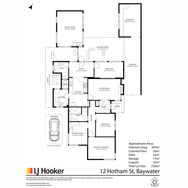Floorplan of Homely house listing, 12 Hotham Street, Bayswater WA 6053