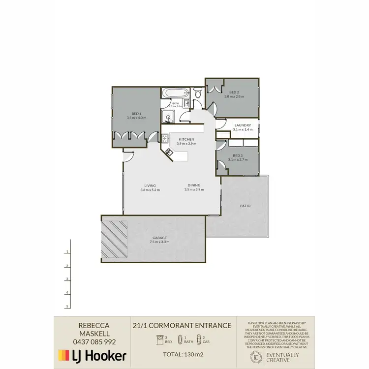 Floorplan of Homely unit listing, 21/1 Cormorant Entrance, Eaton WA 6232