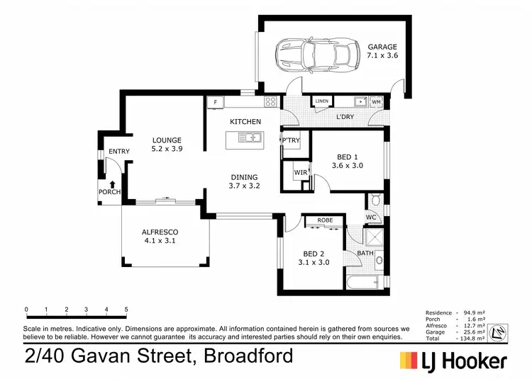 Floorplan of Homely unit listing, Unit 2/40 Gavan St, Broadford VIC 3658