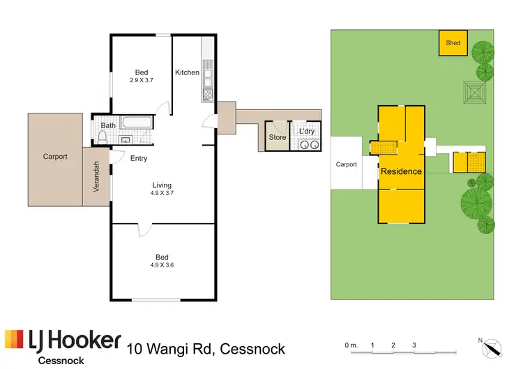 Floorplan of Homely house listing, 10 Wangi Avenue, Cessnock NSW 2325