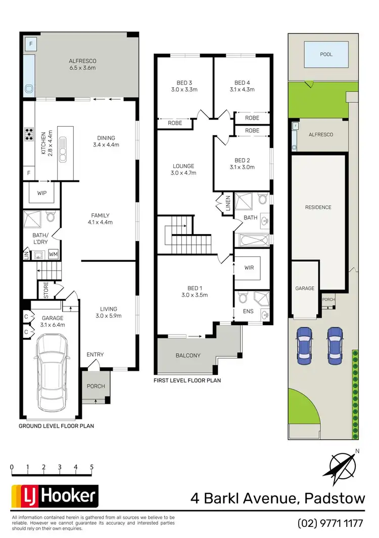 Floorplan of Homely semi-detached listing, 4 Barkl Avenue, Padstow NSW 2211