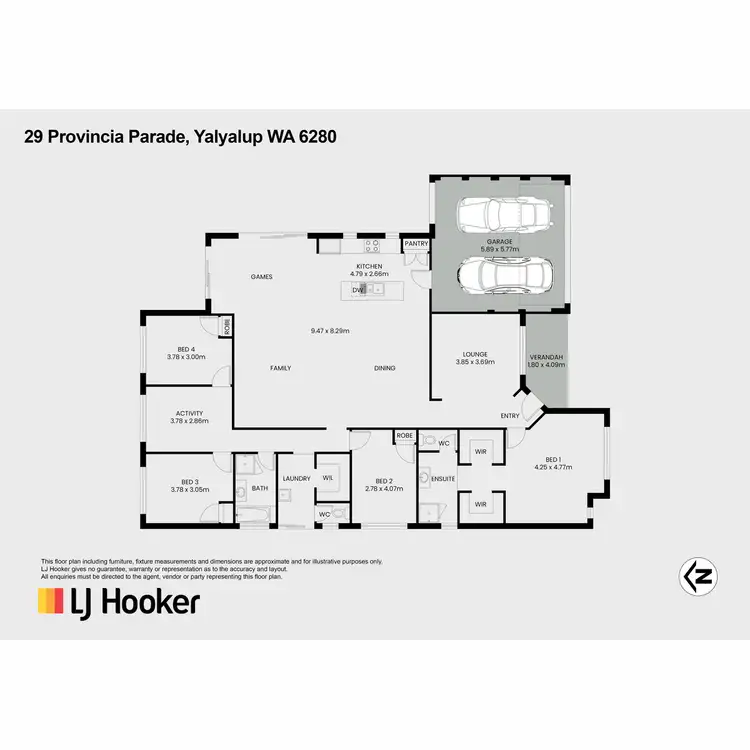 Floorplan of Homely house listing, 29 Provincia Parade, Yalyalup WA 6280